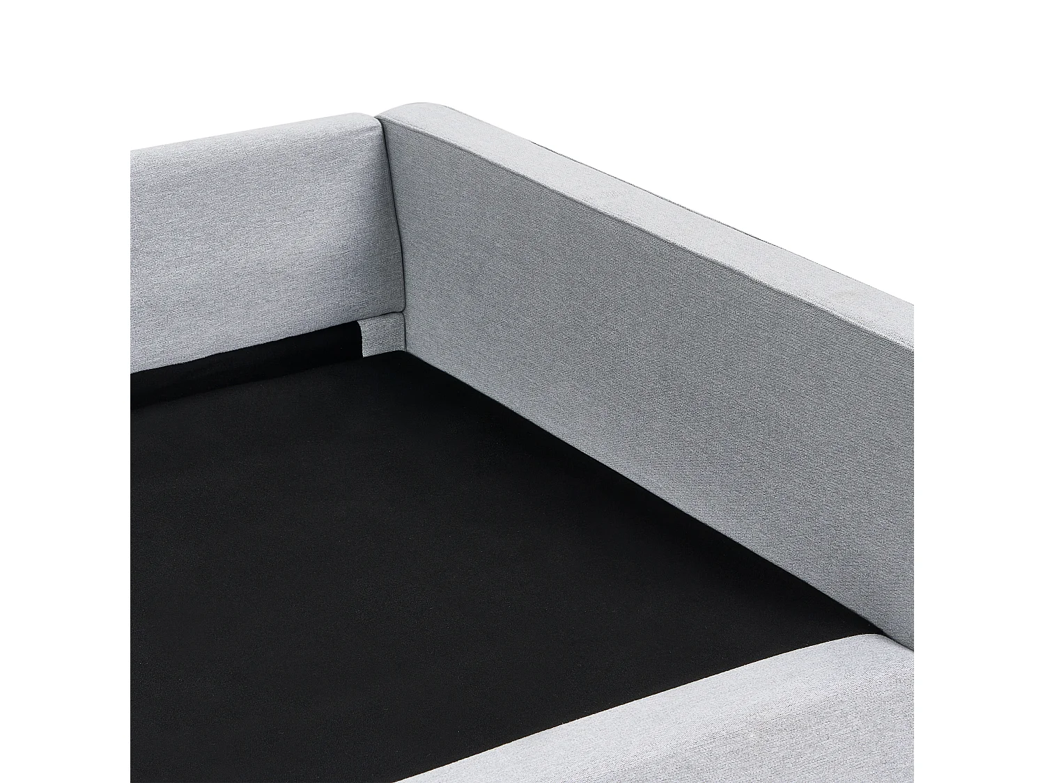 Sofá VINSTRA Tecido Cinzento 3 lugares