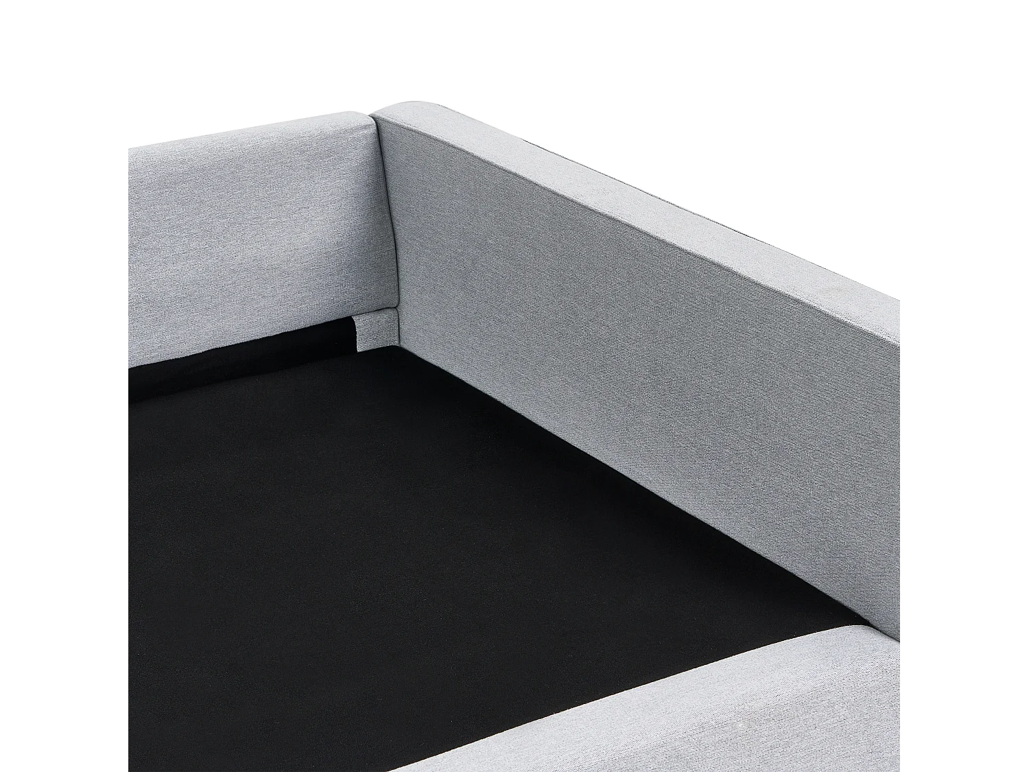 Sofá VINSTRA Tecido Cinzento 3 lugares