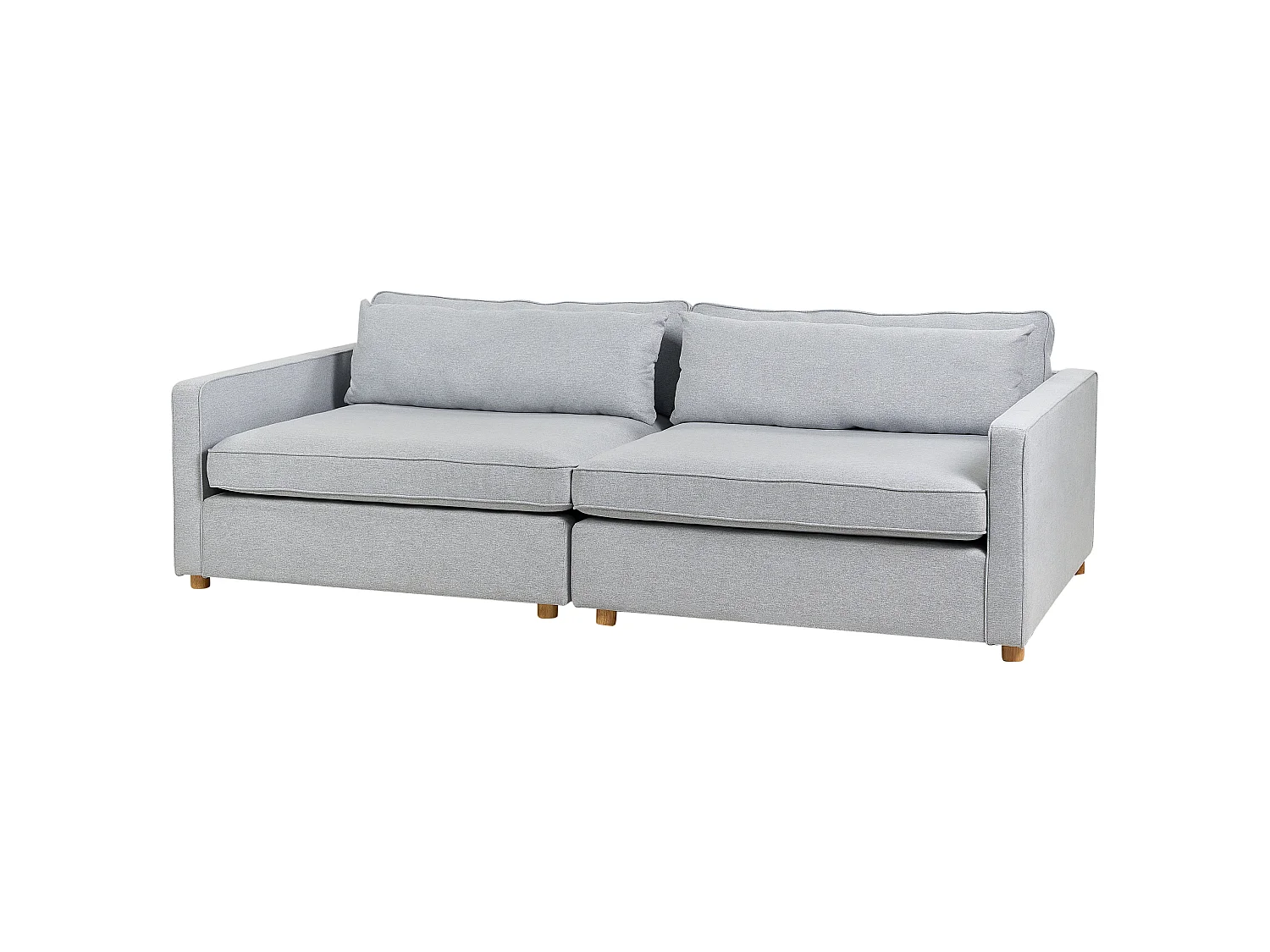 Sofa VINSTRA Stoff Grau 3-Sitzer