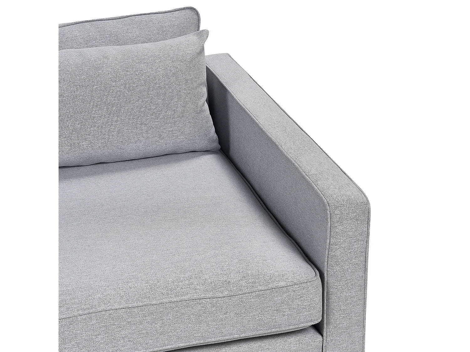 Sofa VINSTRA Stoff Grau 3-Sitzer