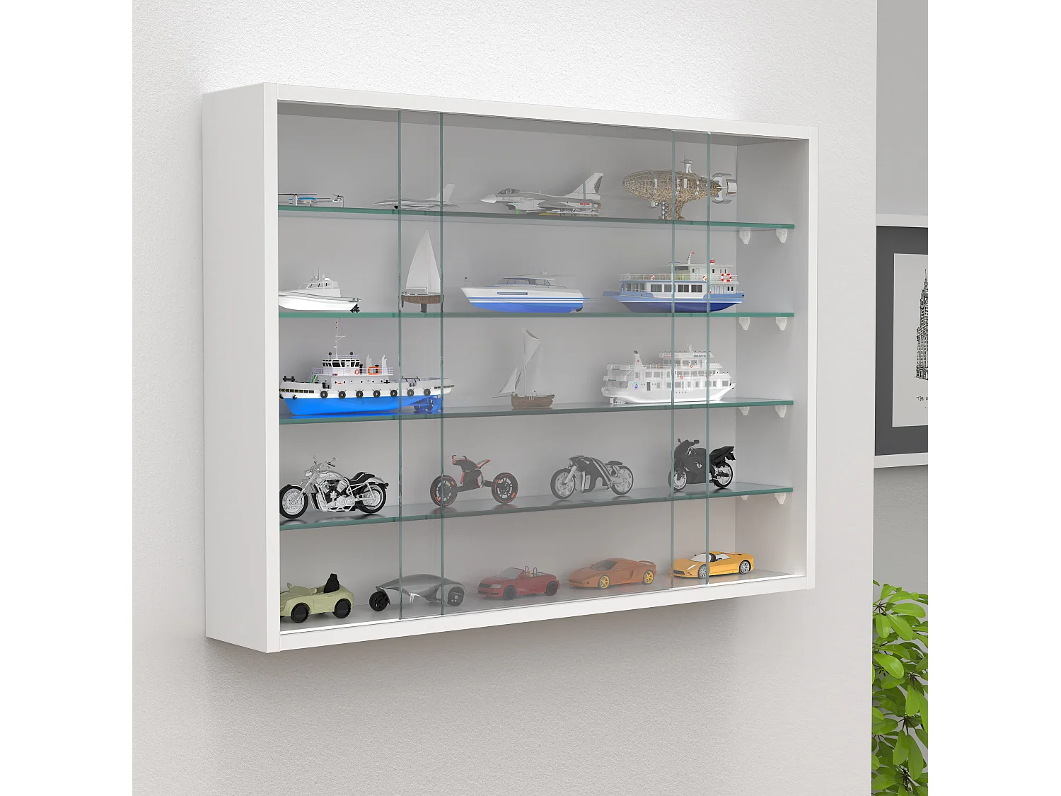 Hängevitrine Wandvitrine Sammel Deko Drivalo L