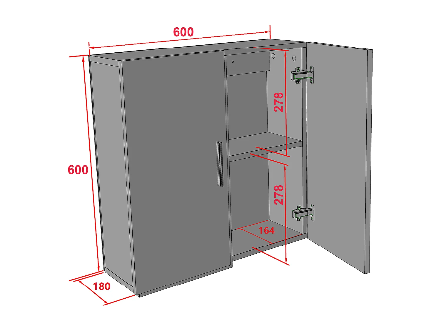 Wandregal Badregal Badmöbel Wandschrank Zalo