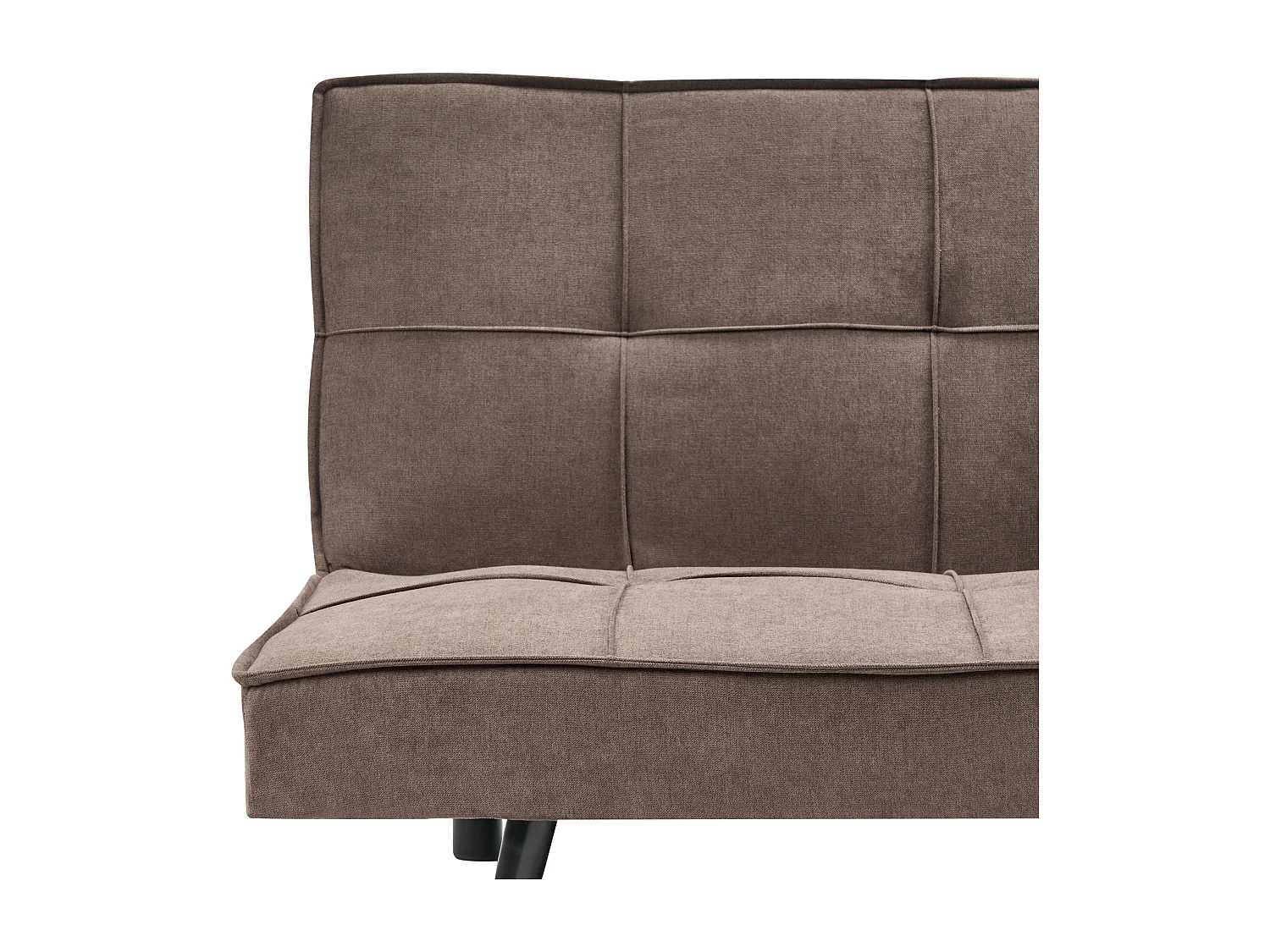 Slaapbank HASLE Stof Bruin 3-zitter