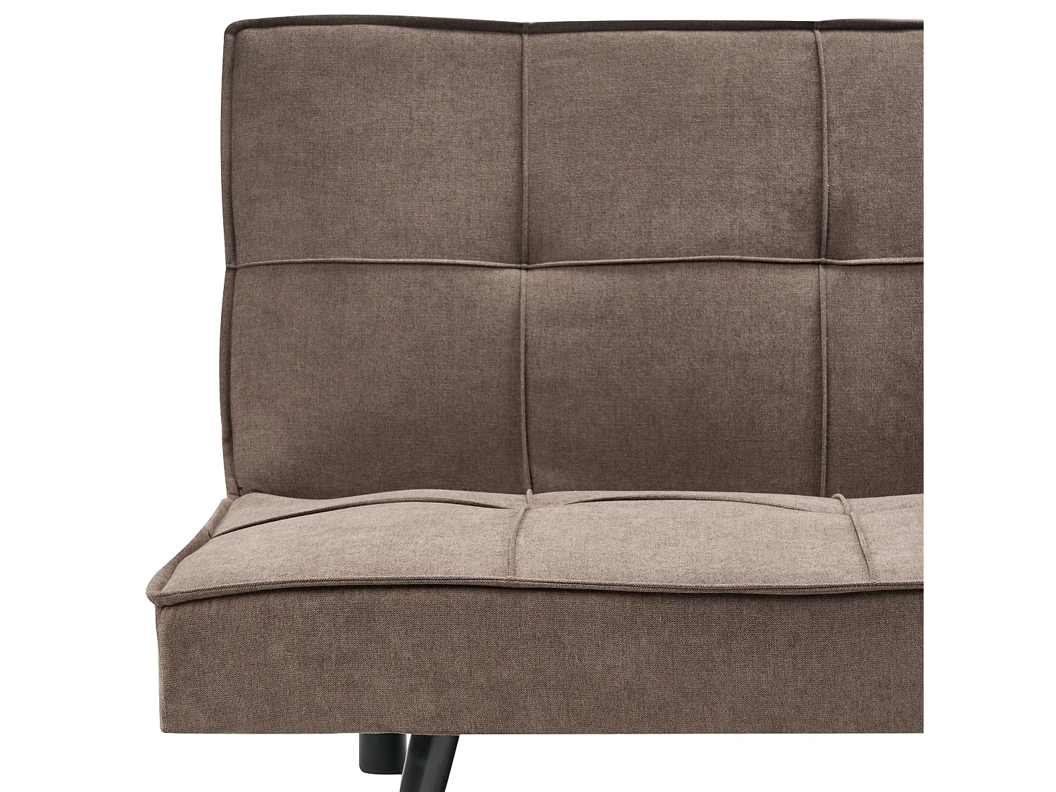 Schlafsofa HASLE Stoff Braun 3-Sitzer
