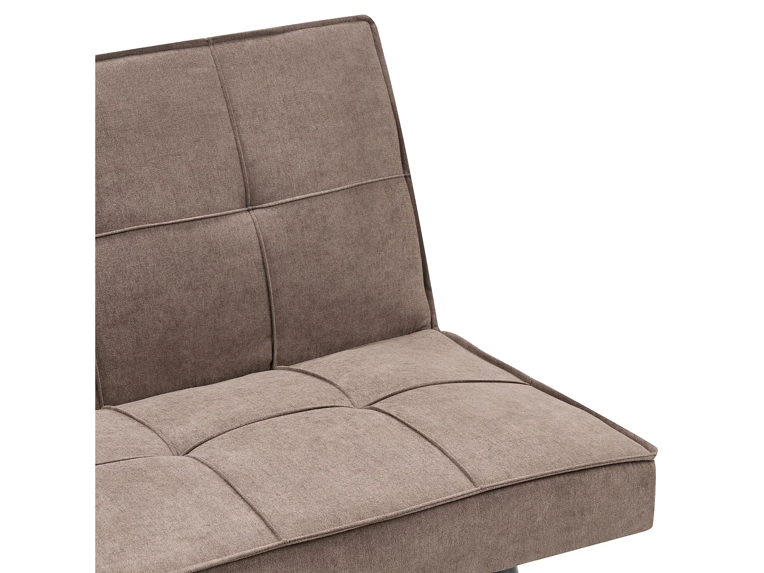Schlafsofa HASLE Stoff Braun 3-Sitzer