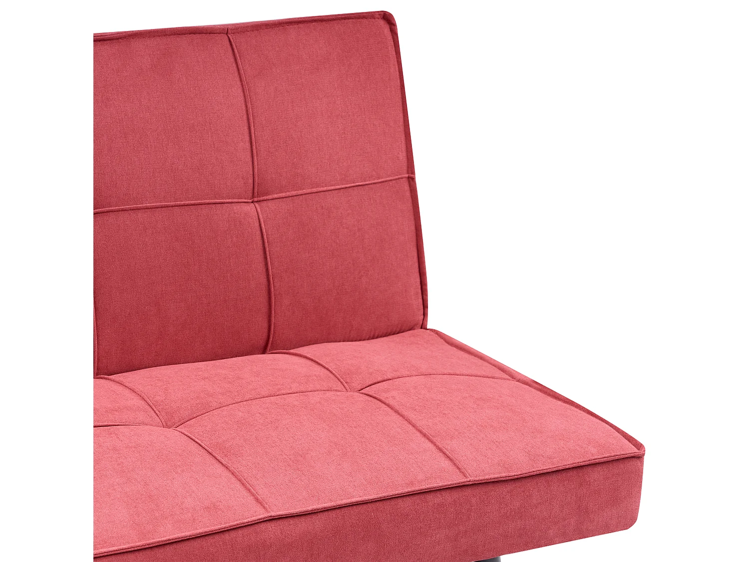 Sofa rozkładana HASLE Czerwony dla 3 osób