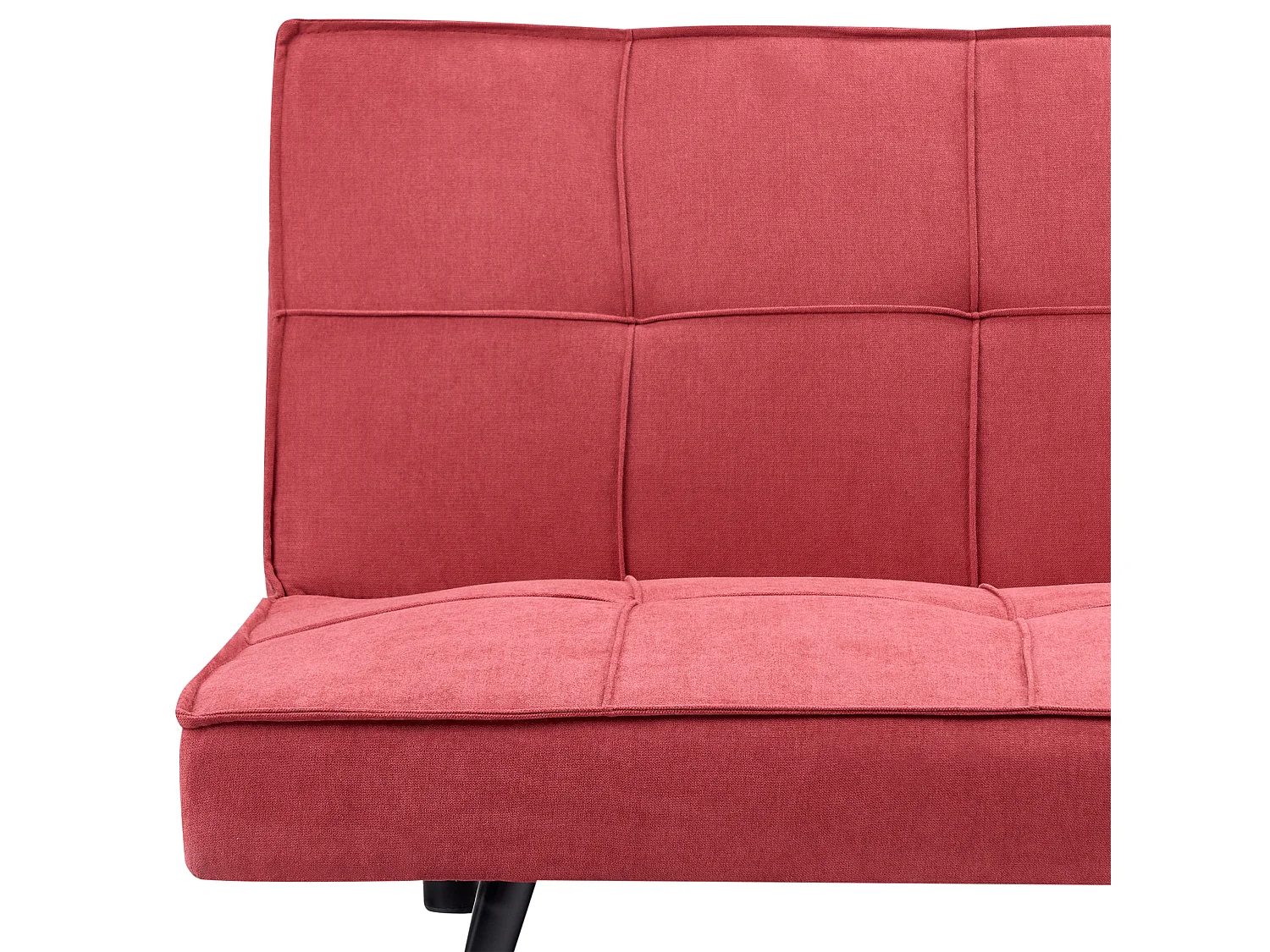 Sofa Bed 3 Seater HASLE Fabric Red