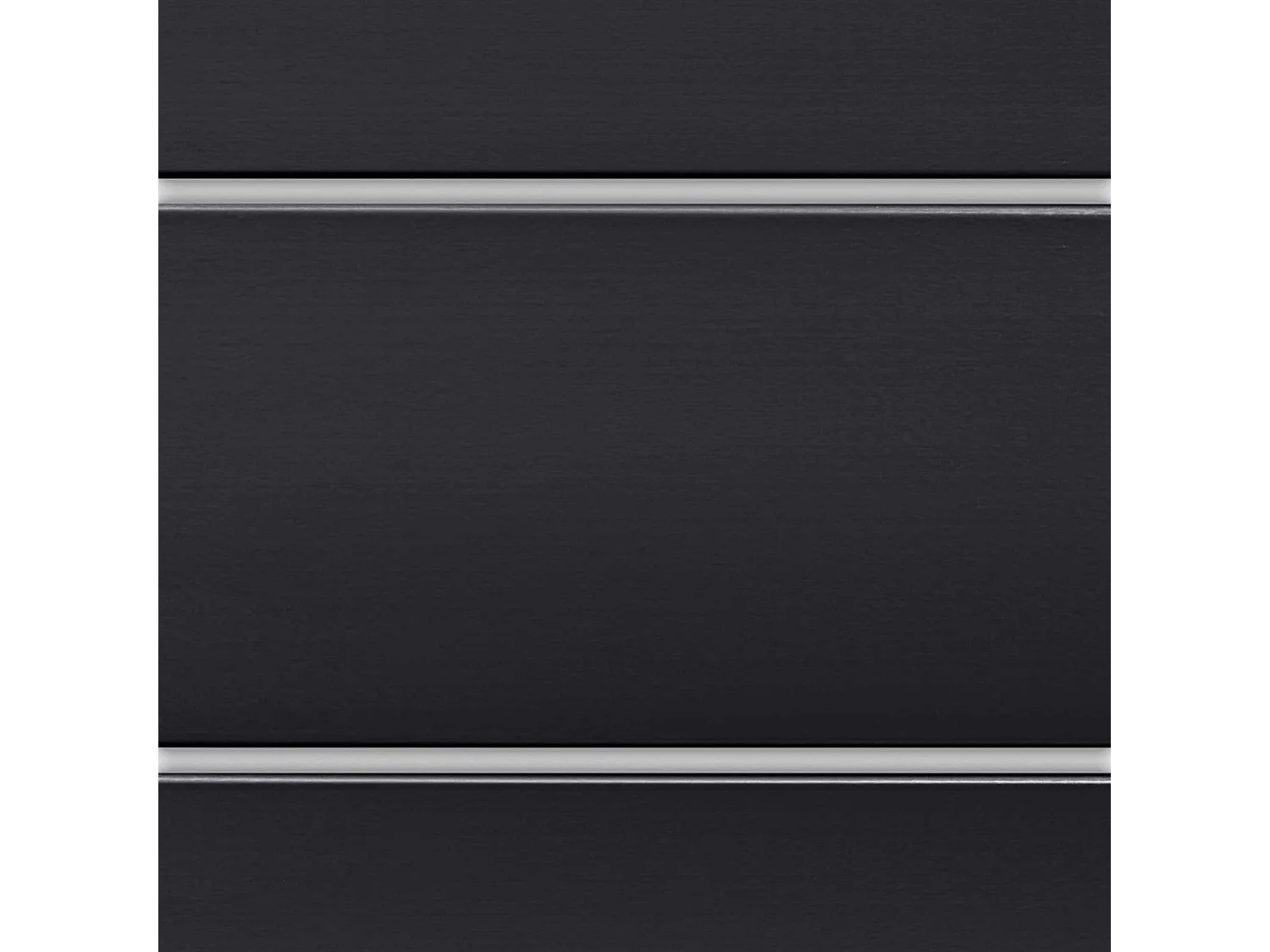 DHOME Hoofdbord met planken van gerecycled hout DM Muurhangend Horizontaal palletstijl Scandinavisch vintage bed (290 cm effen zwart)