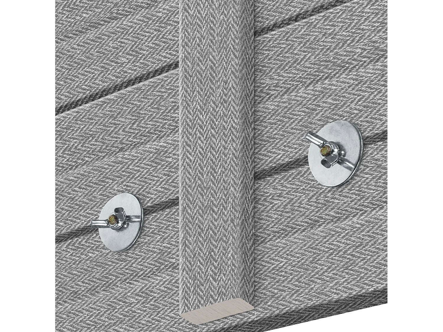 Cabeceira DHOME com prateleiras de madeira reciclada DM suspensa na parede estilo palete horizontal cama vintage nórdica (espinhos cinza de 135 cm)