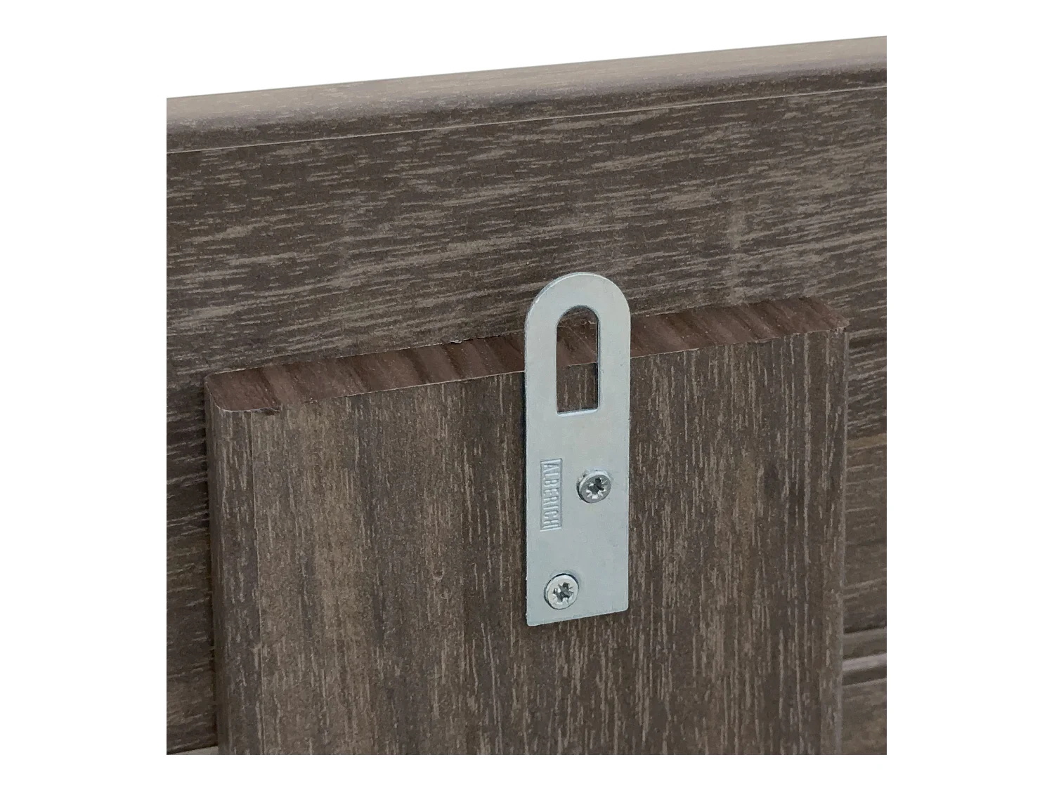 DHOME Hoofdbord met planken van gerecycled hout DM Muurhangend Horizontaal Palletstijl Scandinavisch Vintage Bed (145cm Amazon Oak)