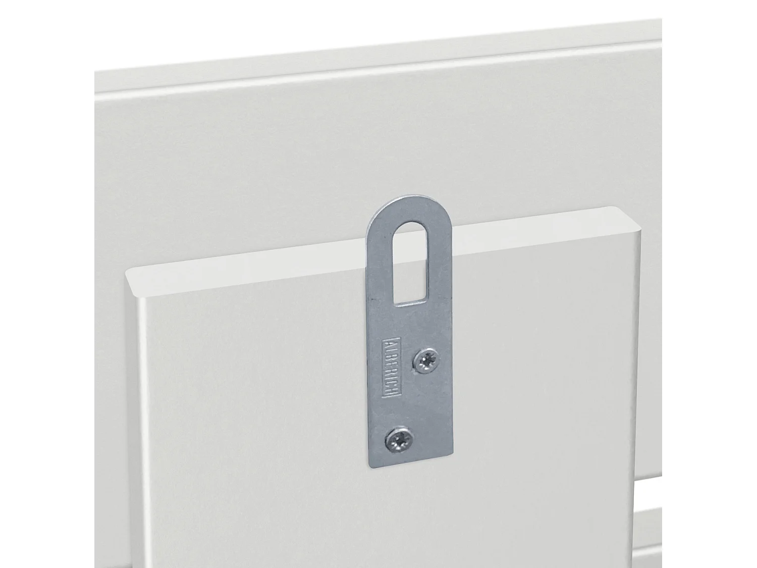 DHOME Tête de lit avec étagères en bois recyclé DM Tenture murale horizontale Style palette Lit nordique vintage (160 cm Blanc massif)