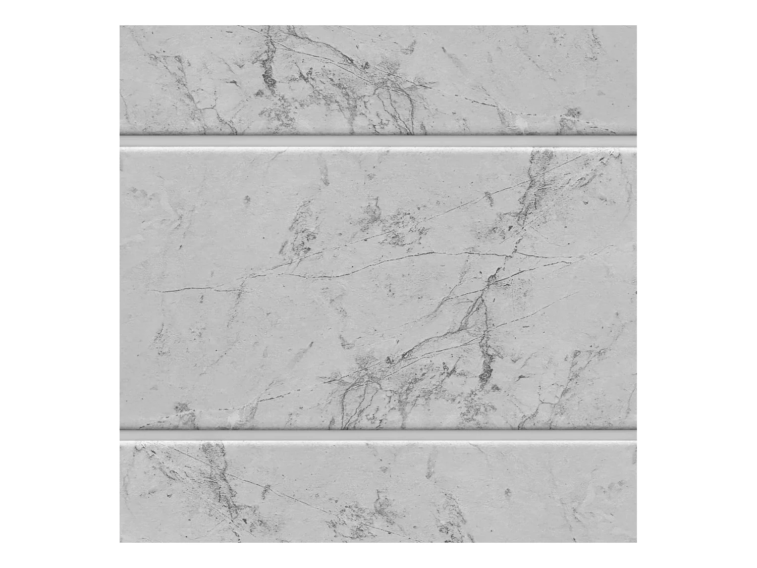 DHOME Hoofdbord met planken van gerecycled hout DM Muurhangend Horizontaal palletstijl Scandinavisch vintage bed (270 cm marmeren afwerking)