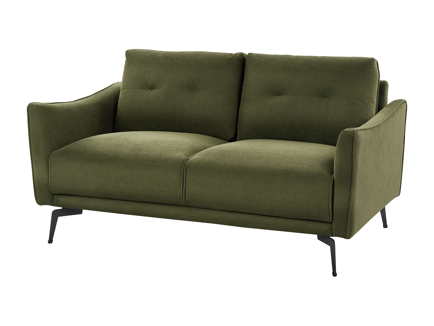 Canapé 2 places NAPPA Tissu Vert foncé