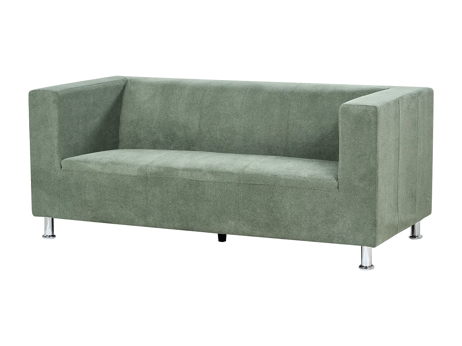 Sofá FLORO Chenille Verde claro 3 lugares
