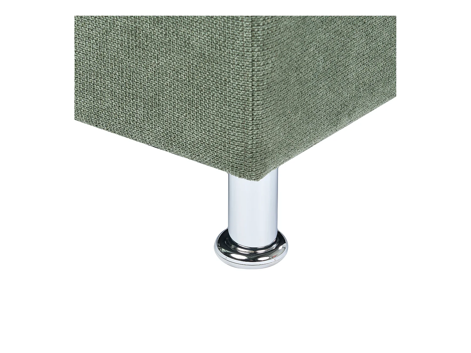 3-Sitzer Sofa Chenille Stoff grün minimalistisch modern Floro