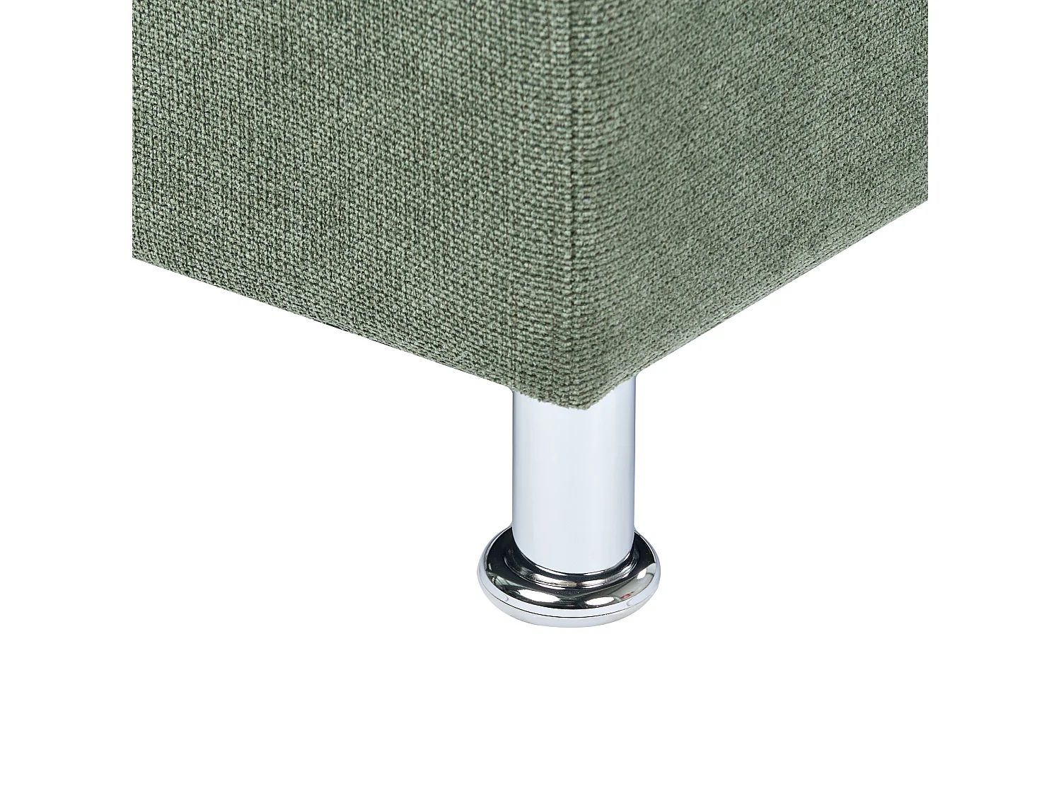 3-Sitzer Sofa Chenille Stoff grün minimalistisch modern Floro