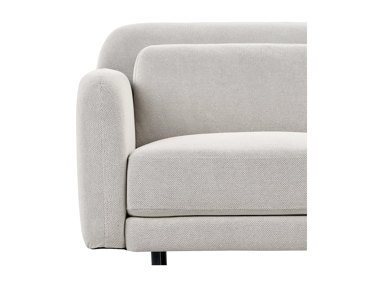 Divano LILAND Tessuto Bianco sporco 2 posti