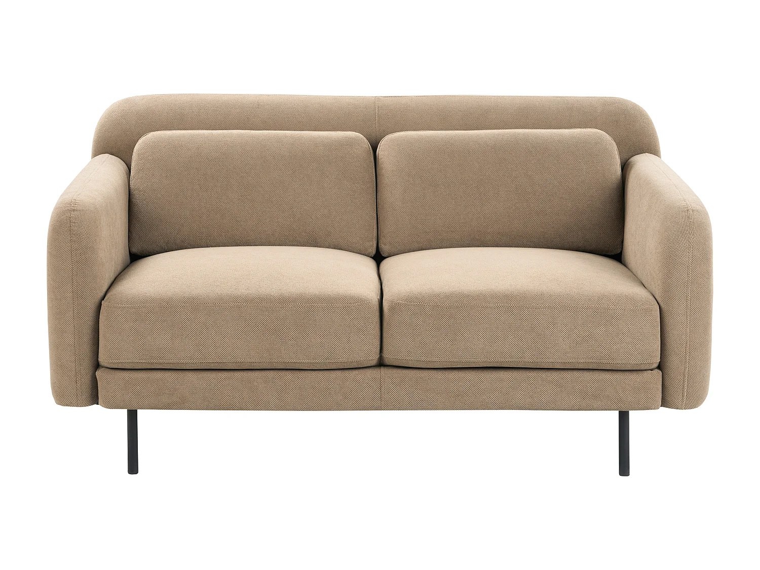 Sofa LILAND Jasnobrązowy dla 2 osób