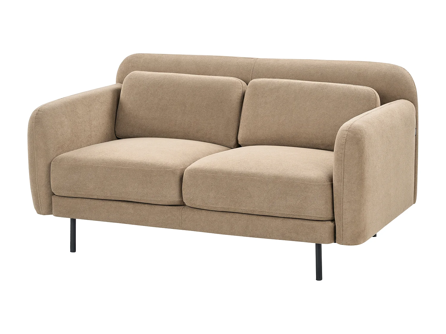 Sofa LILAND Jasnobrązowy dla 2 osób