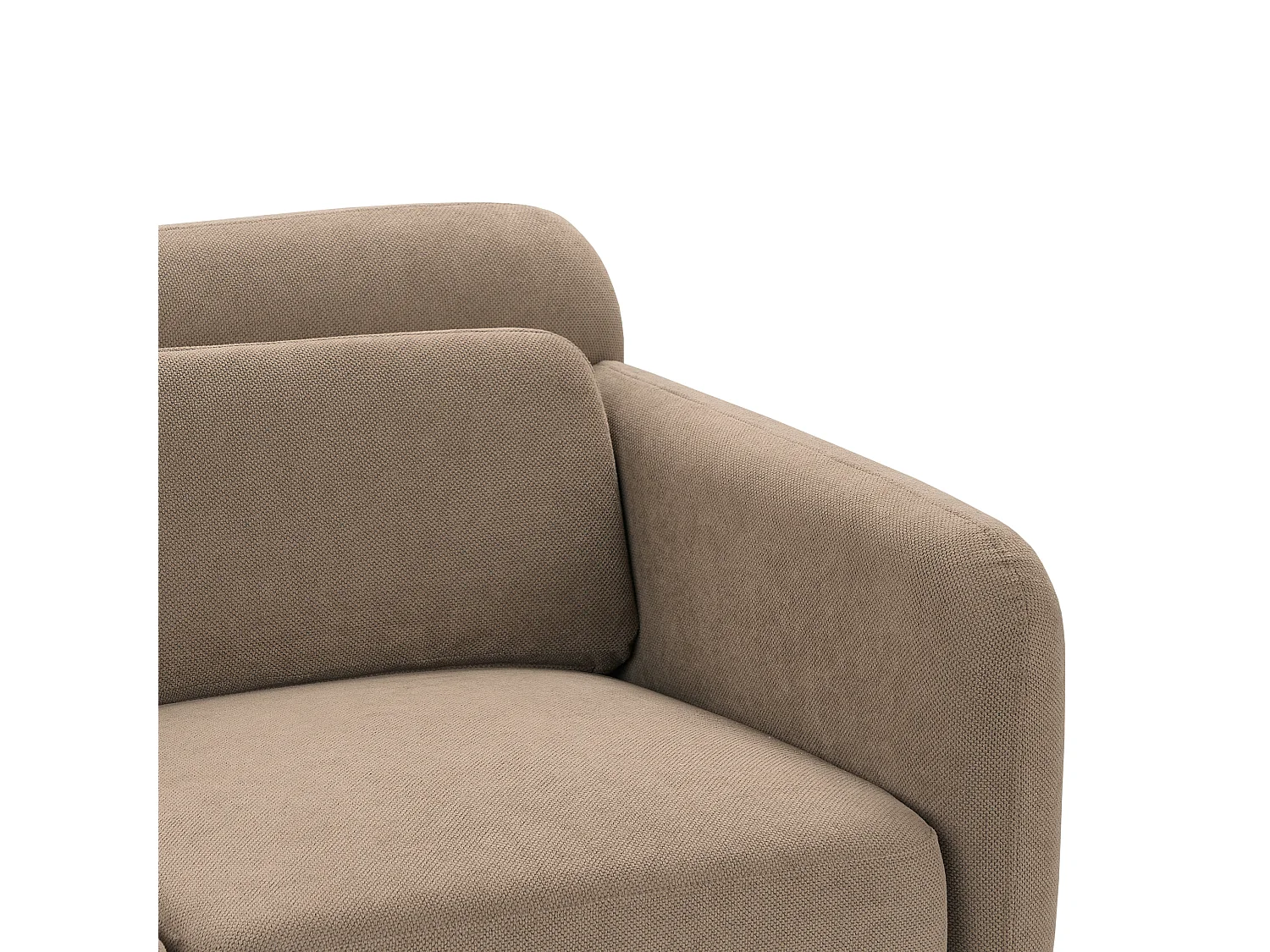 Sofa LILAND Jasnobrązowy dla 2 osób