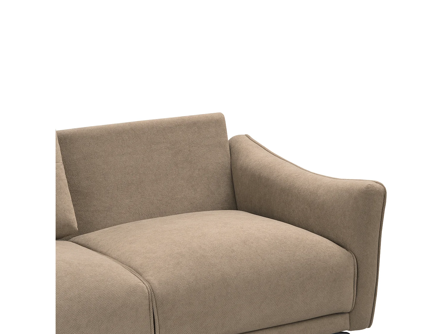 Canapé 2 places NAPPA Tissu Marron clair