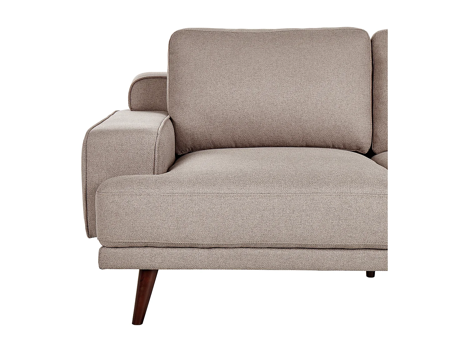 Canapé 2 places DALUM Tissu Marron