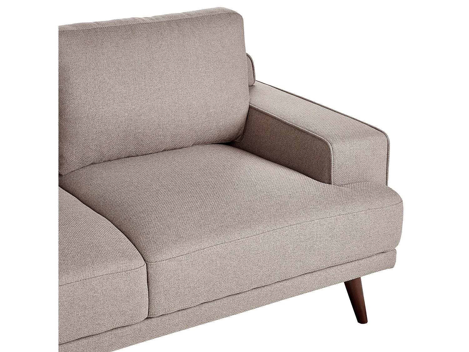 Canapé 2 places DALUM Tissu Marron