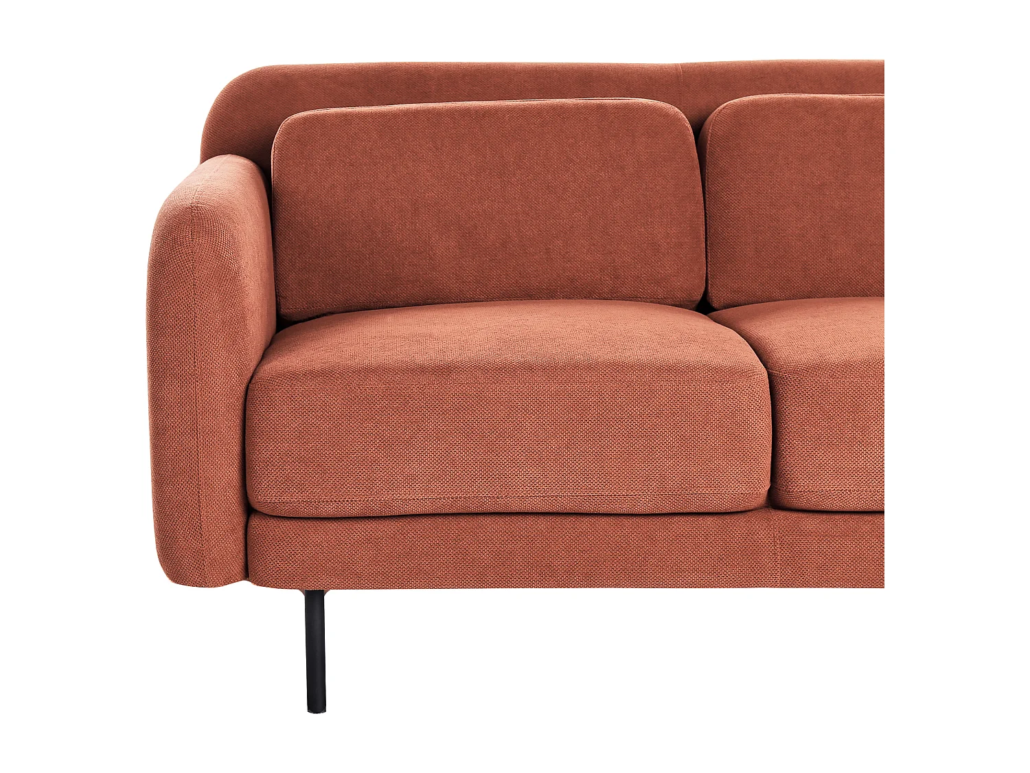 Sofa LILAND Pomarańczowy dla 2 osób