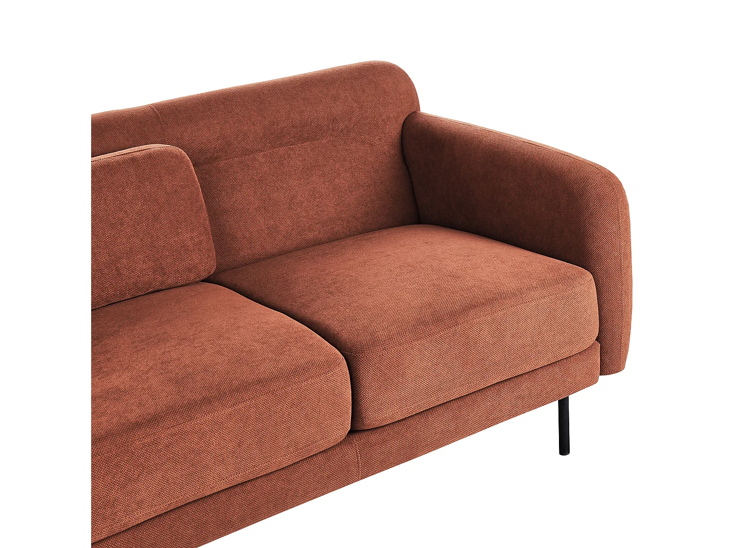 Sofa LILAND Pomarańczowy dla 2 osób