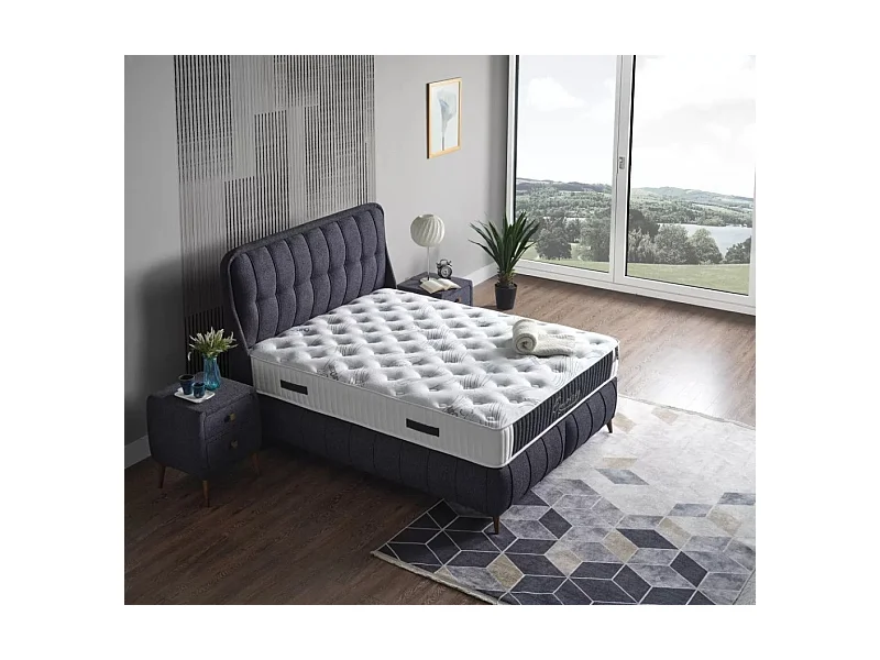 Lit Empires/160x200/Tissu/Anthracite