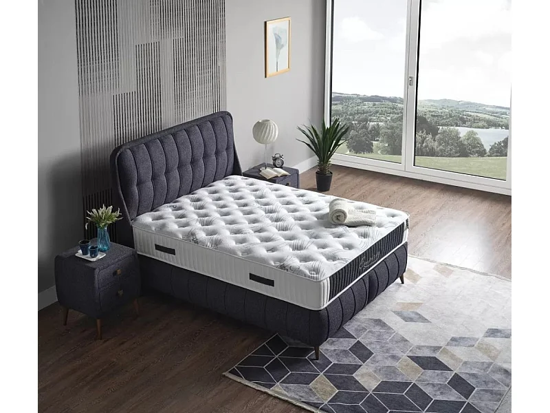 Letto Empires/160x200/Tessuto/Antracite