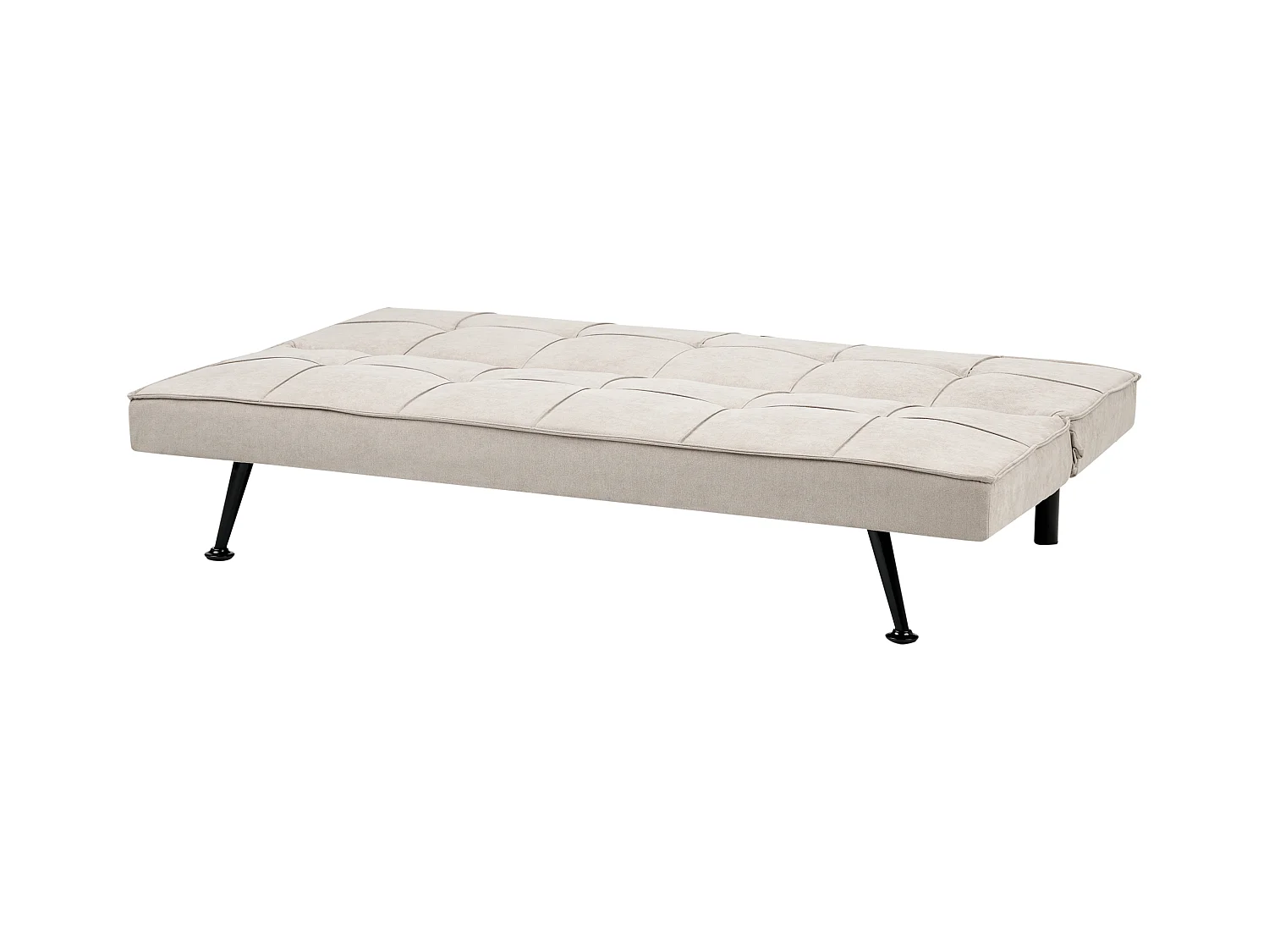 Sofá-cama HASLE Tecido Creme 3 lugares