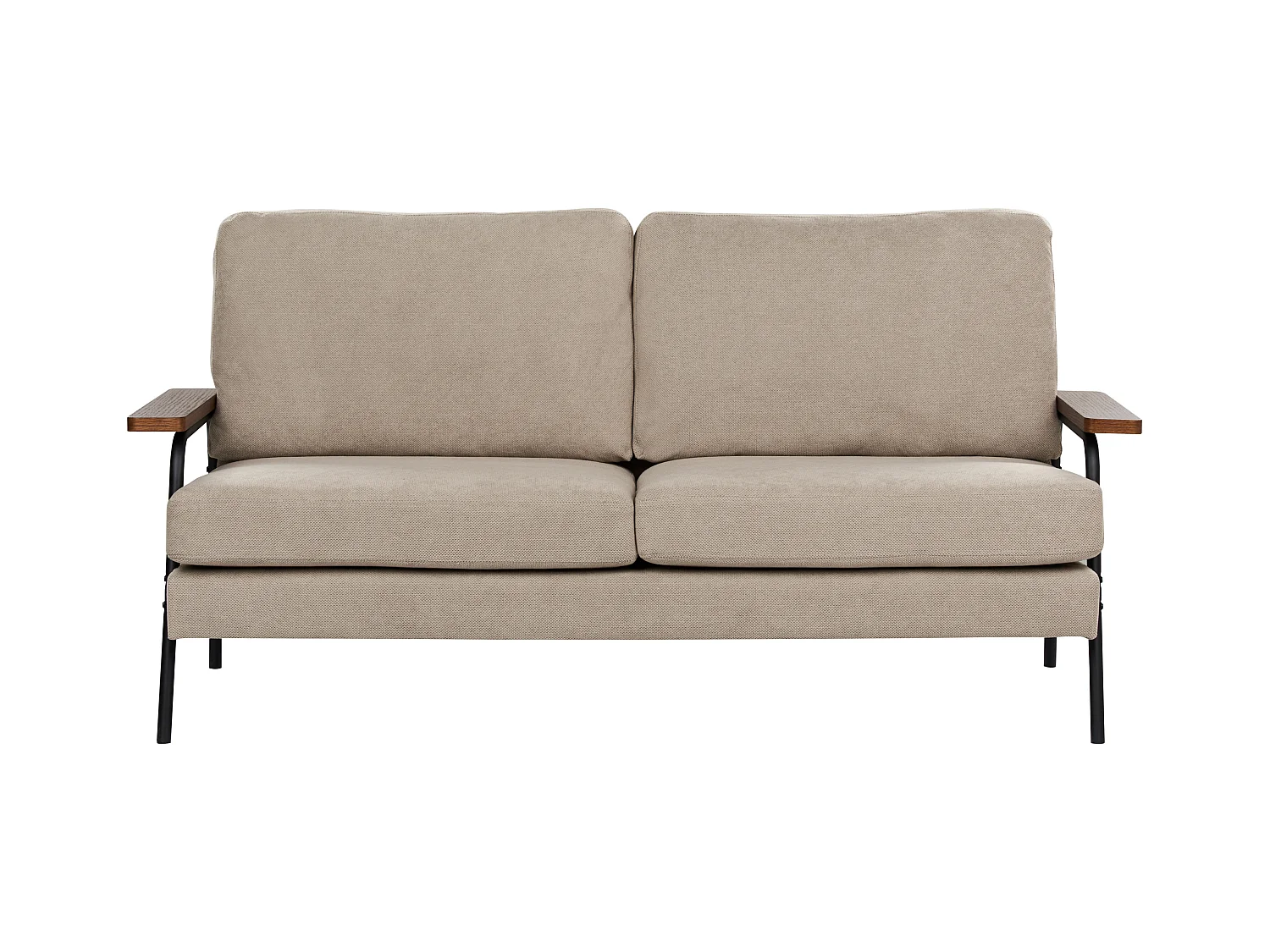 Canapé 3 places AKRANES Tissu Taupe