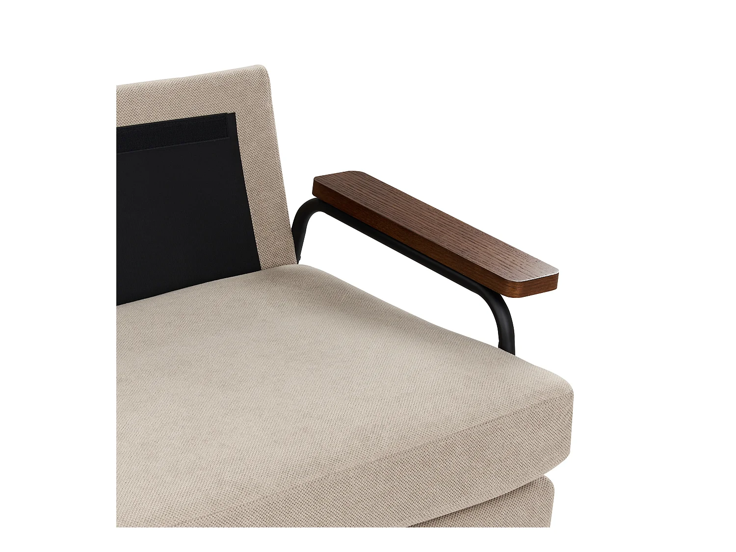 Canapé 3 places AKRANES Tissu Taupe