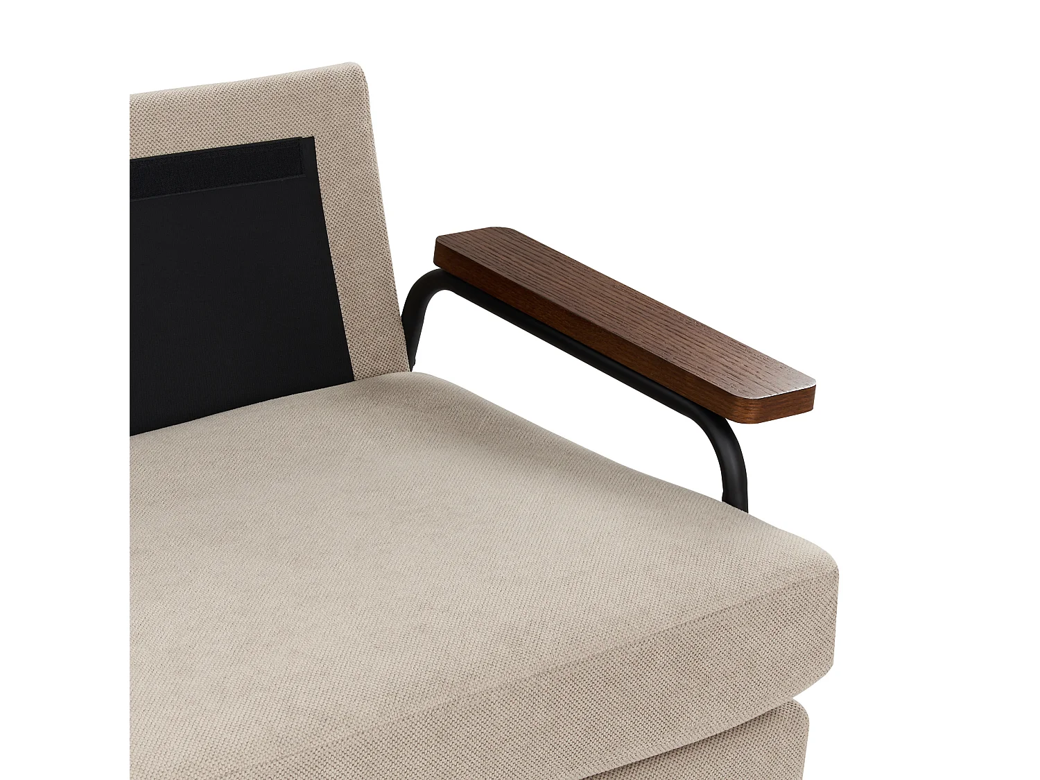 Canapé 3 places AKRANES Tissu Taupe