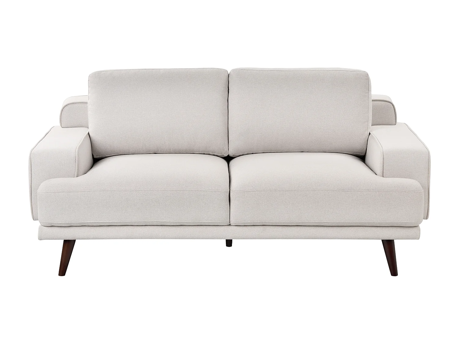 Sofá DALUM Tecido Creme claro 2 lugares