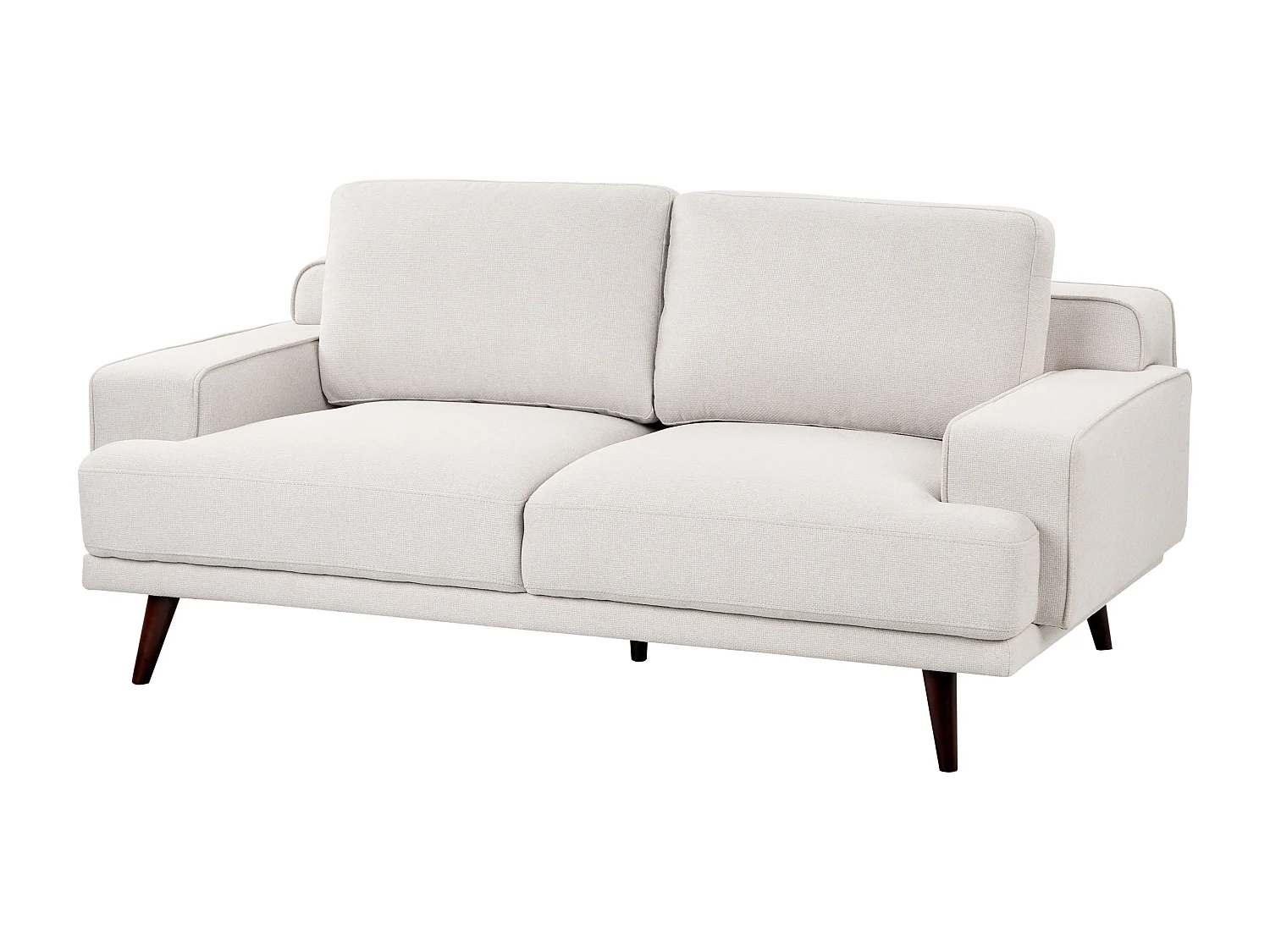 Sofá DALUM Tecido Creme claro 2 lugares