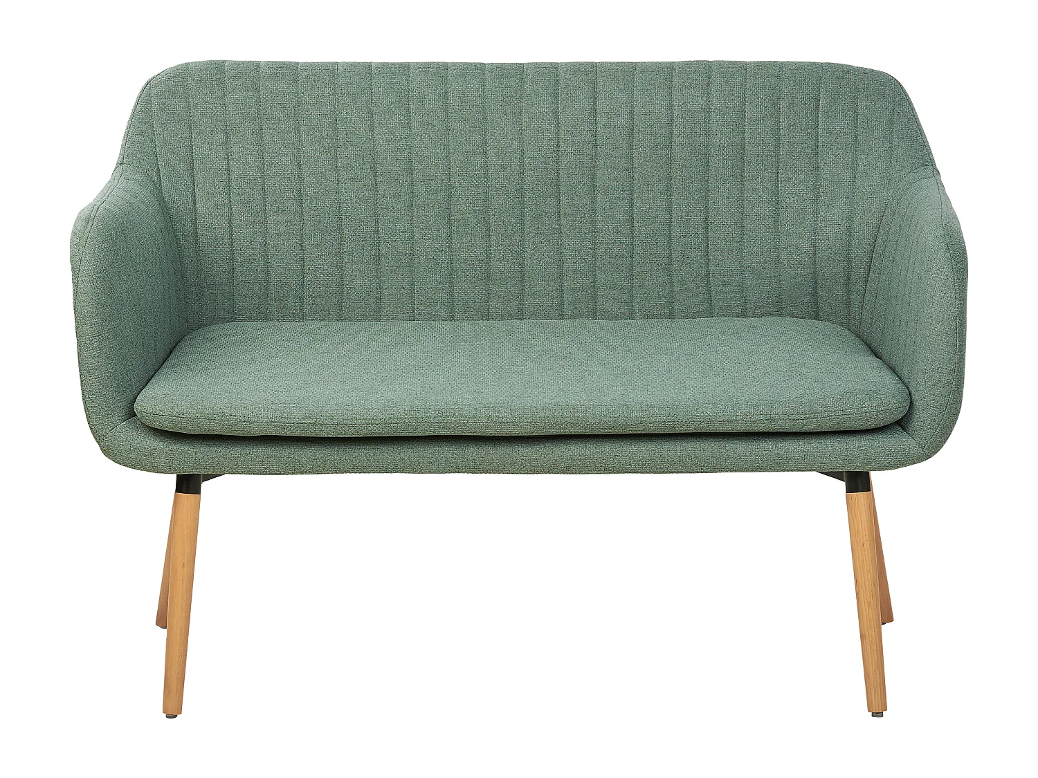 Banco estofado TABY Tecido Verde 2 lugares