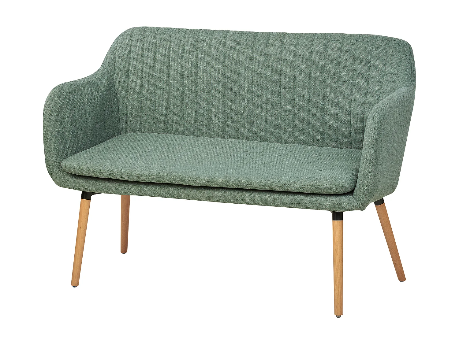 Banco estofado TABY Tecido Verde 2 lugares