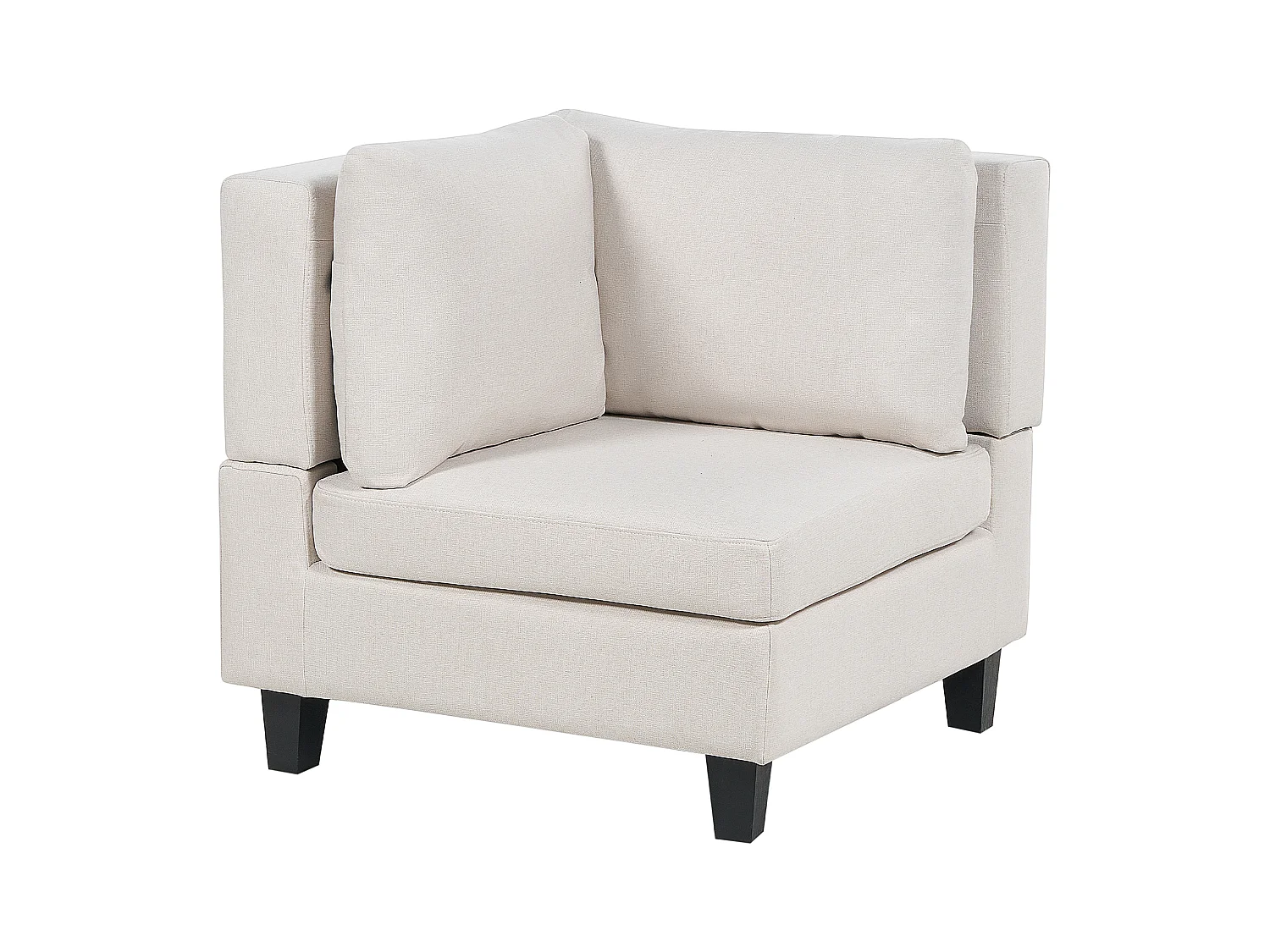 Canapé modulable en forme de U 5 places UNSTAD Tissu Beige clair