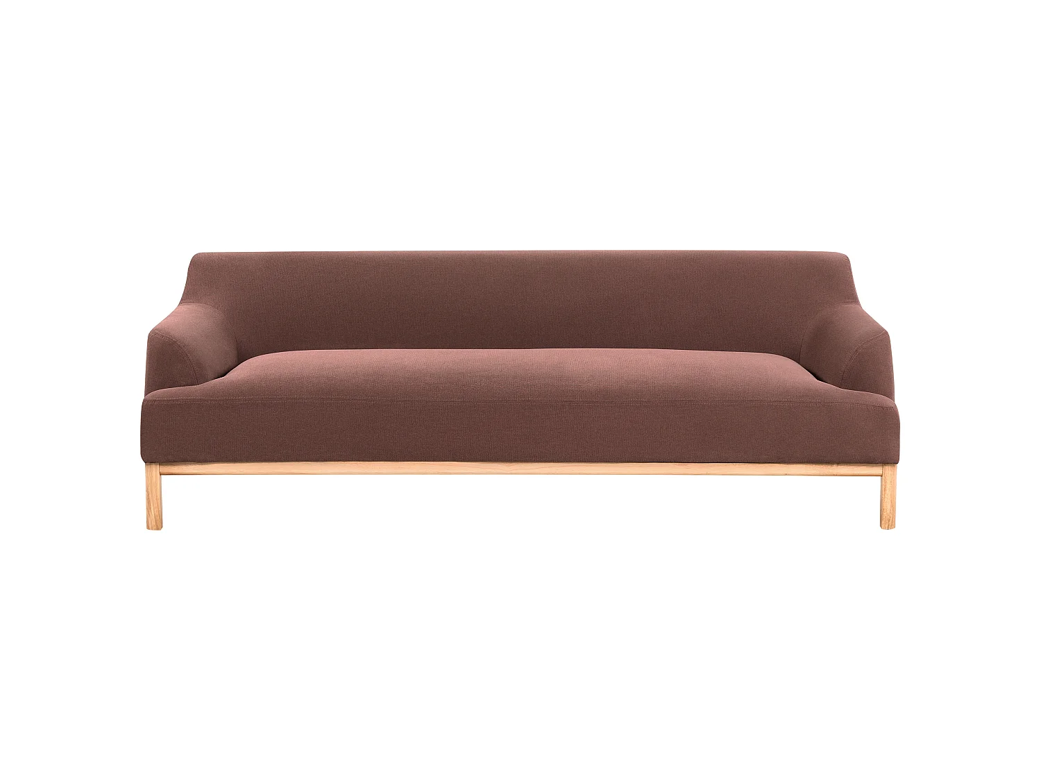 Canapé SOSJO Tissu Rouge Bordeaux 3 places