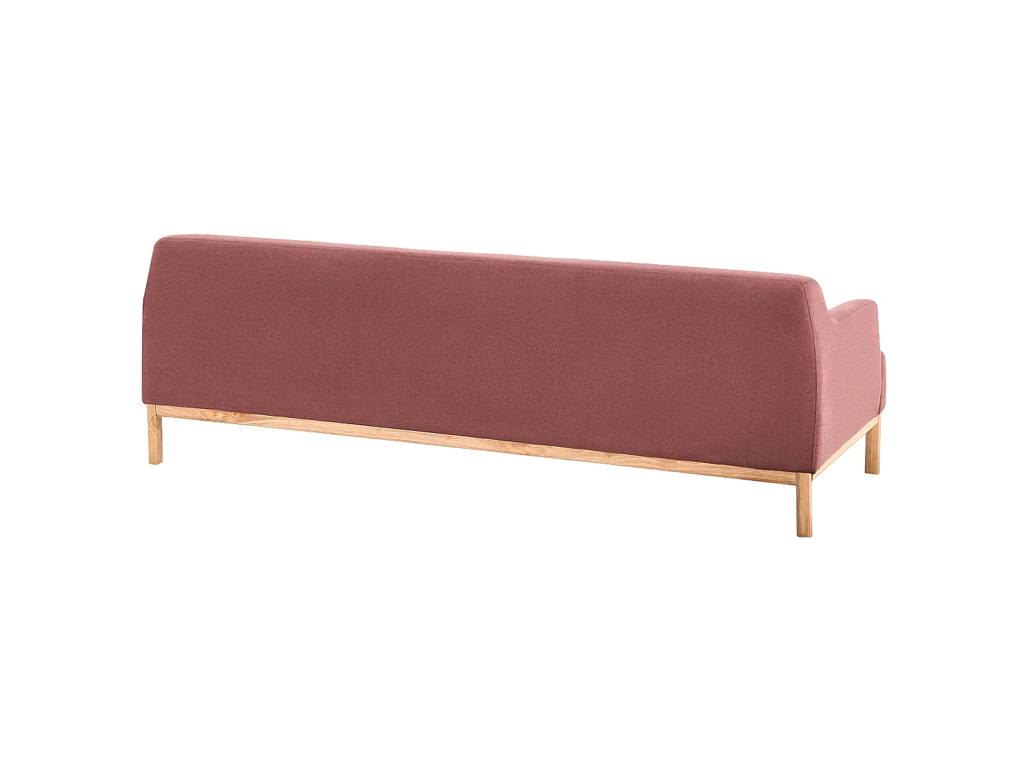 Canapé SOSJO Tissu Rouge Bordeaux 3 places