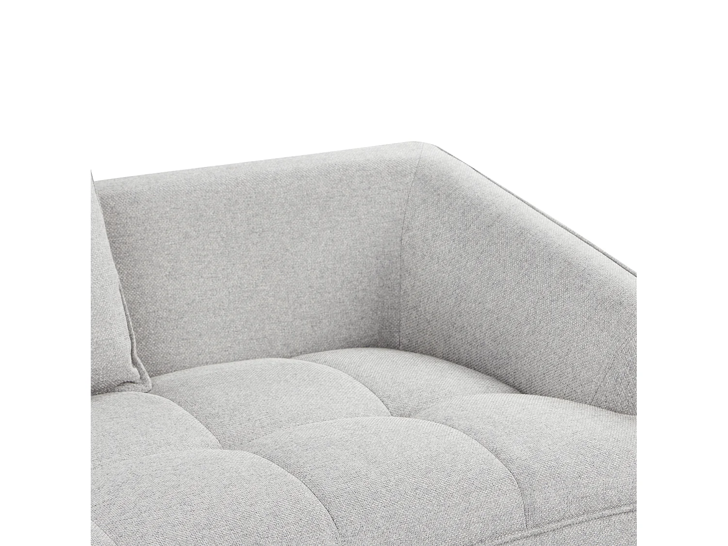 Canapé 2 places HOBRO Tissu Gris