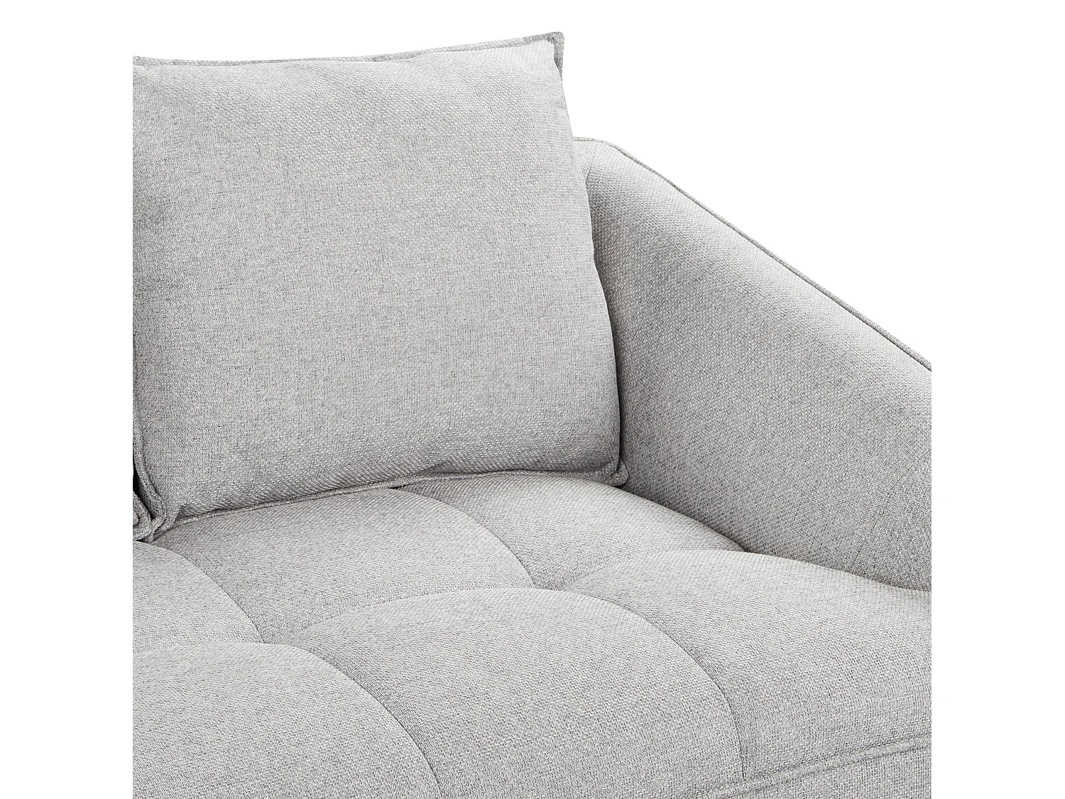 Canapé 2 places en tissu gris clair HOBRO