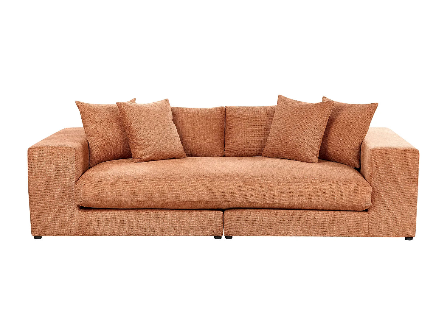 Canapé 3 places GLORVIKA Tissu Orange