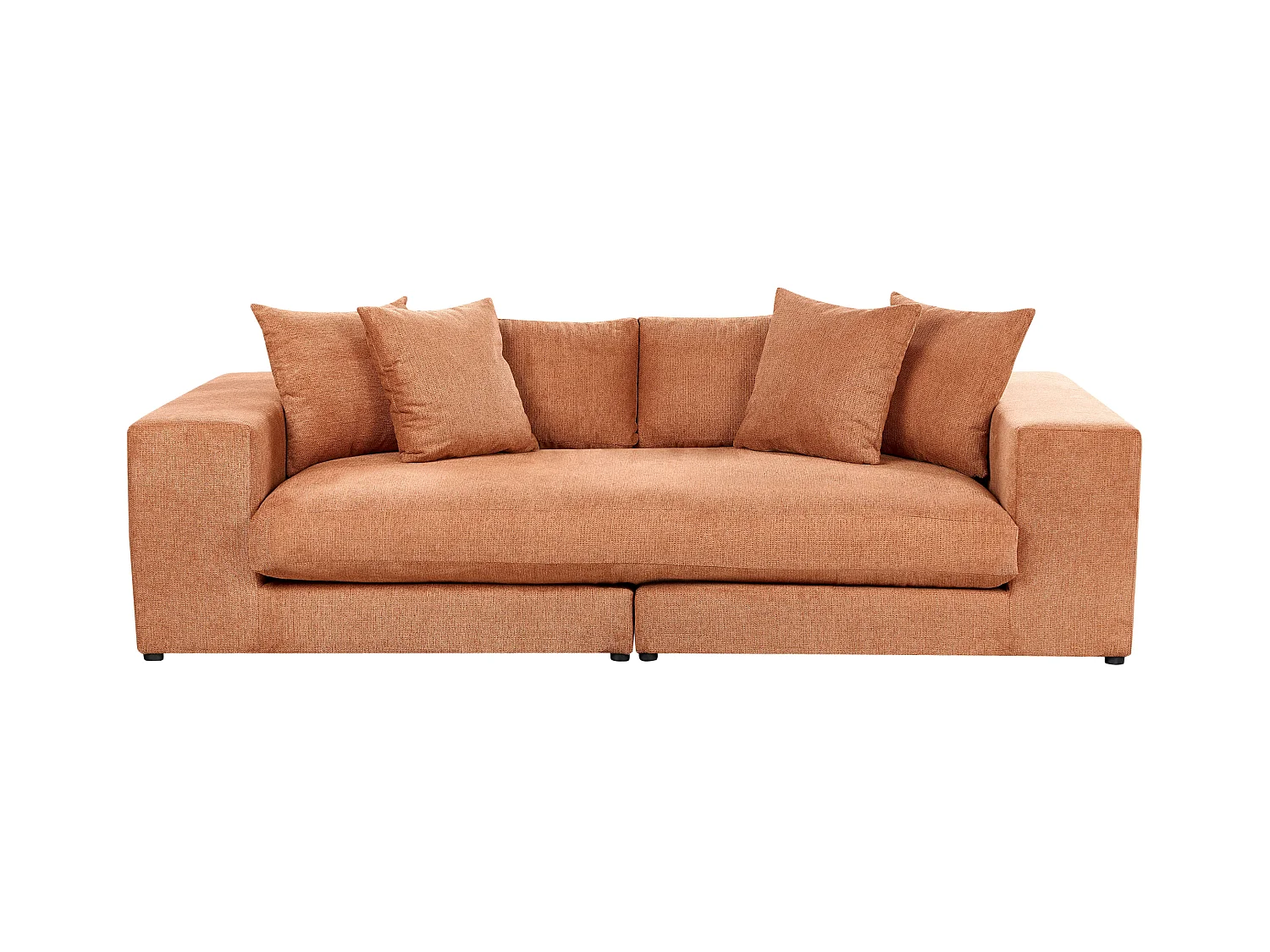 Canapé 3 places GLORVIKA Tissu Orange