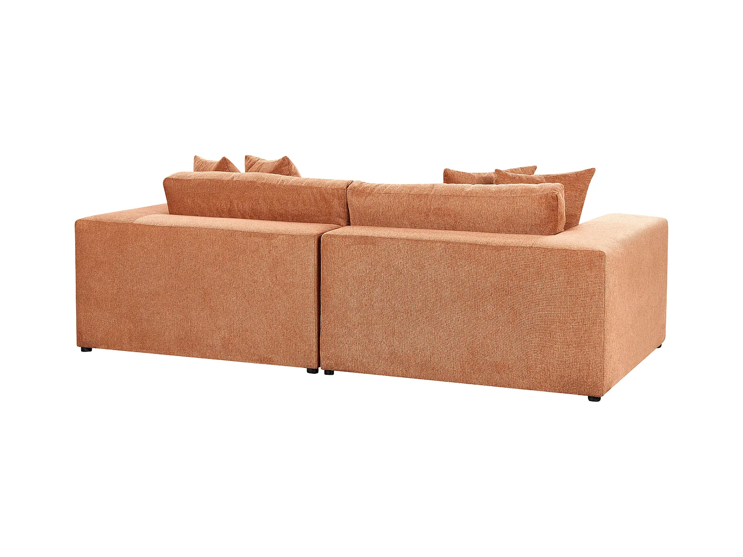 Canapé 3 places GLORVIKA Tissu Orange