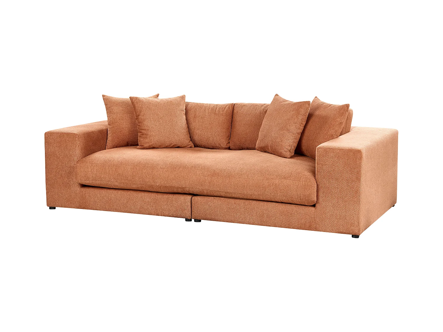 Canapé 3 places GLORVIKA Tissu Orange