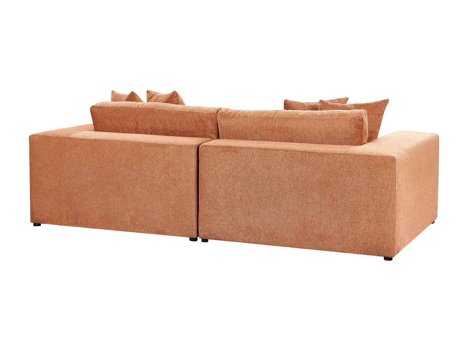Canapé 3 places GLORVIKA Tissu Orange