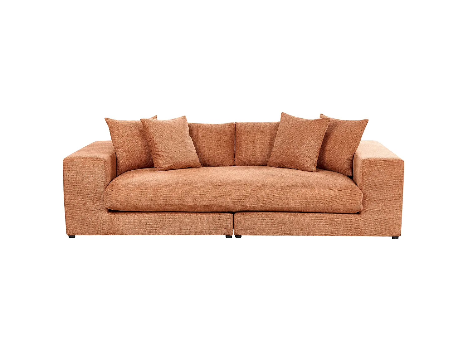 Sofa GLORVIKA Stoff Orange 3-Sitzer